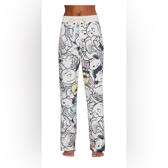 Peanuts Women’s Pajama/Lounge Fleece Pants, XL - Picture 1 of 3